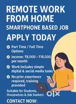 Remote Work From Home  Smartphone Based Job  Apply Today