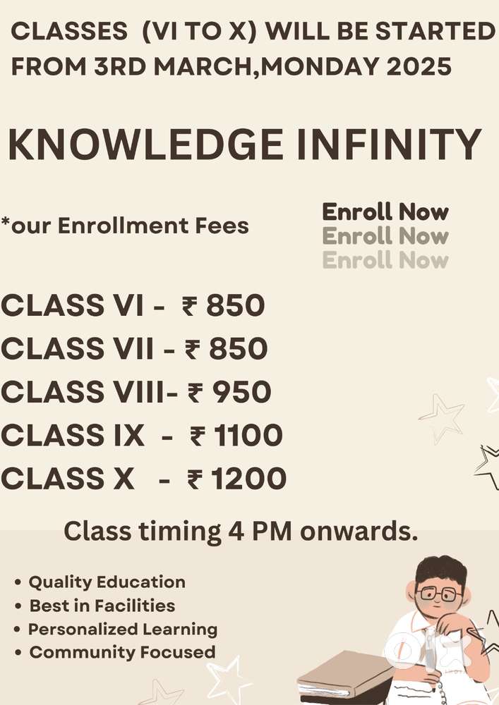 An Elite Institute for CBSE/ICSE Students for Class 6 to 10nt