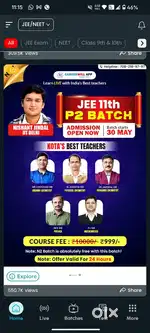 Career will nishant jindal P1 and n1 batch