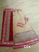 Heavy embroidery beige lehenga @1000 only