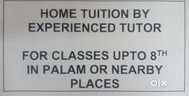 Home Tuition by Experienced Tutor