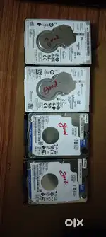 Seagate and Western Digital 1 TB laptop hard disk. Rupees 1200 each
