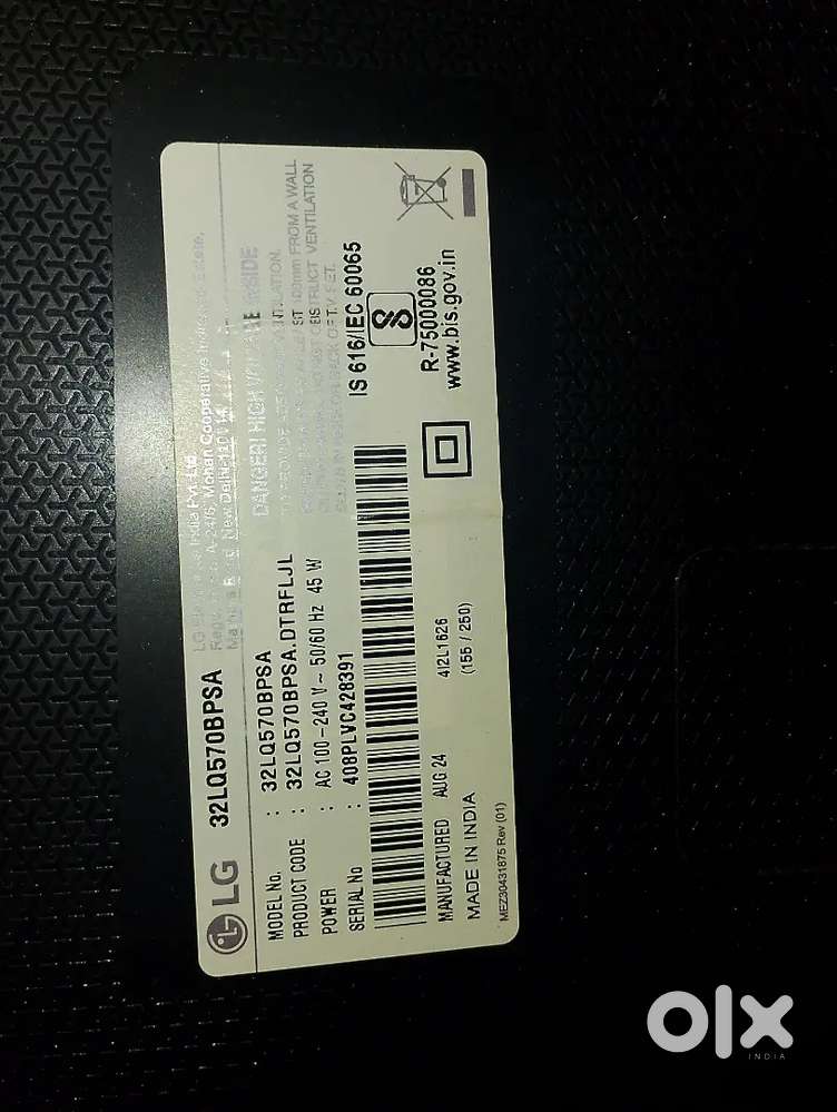 Lg 32 cm lcd Rs14000