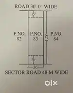 500 gaj & 716 gaj plot on 160 ft Main Sirsi road