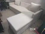Brand New White L Shape Sofa