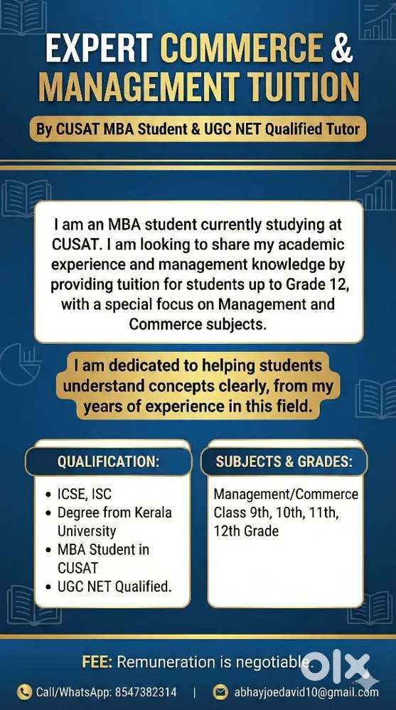 Tuition for students upto class 12th