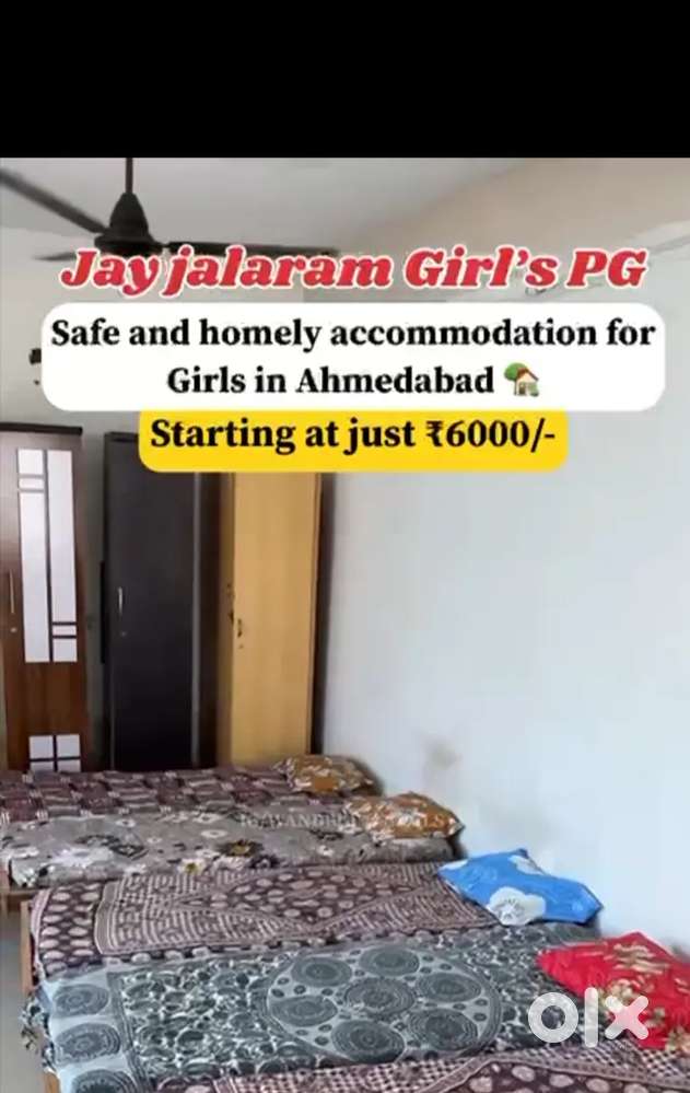 Pg for girls with 3 time food