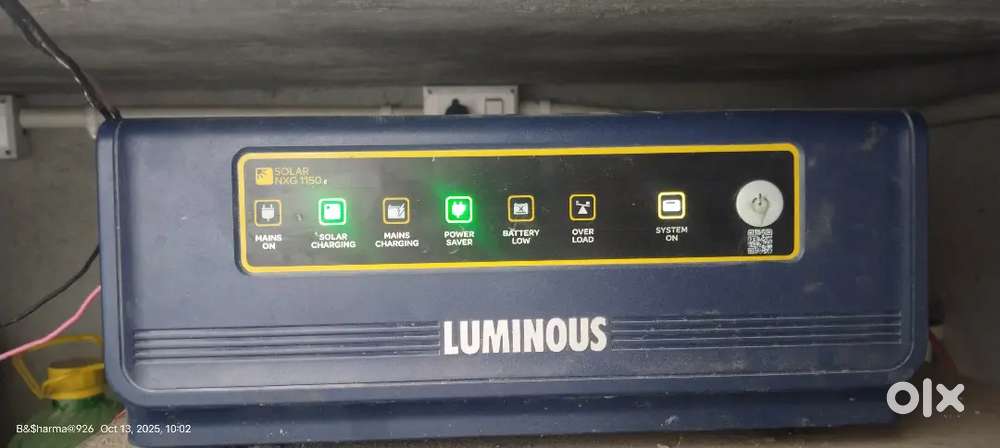 Luminous nxg 1150 Solar inverter 8 manth warranty  bith Bill