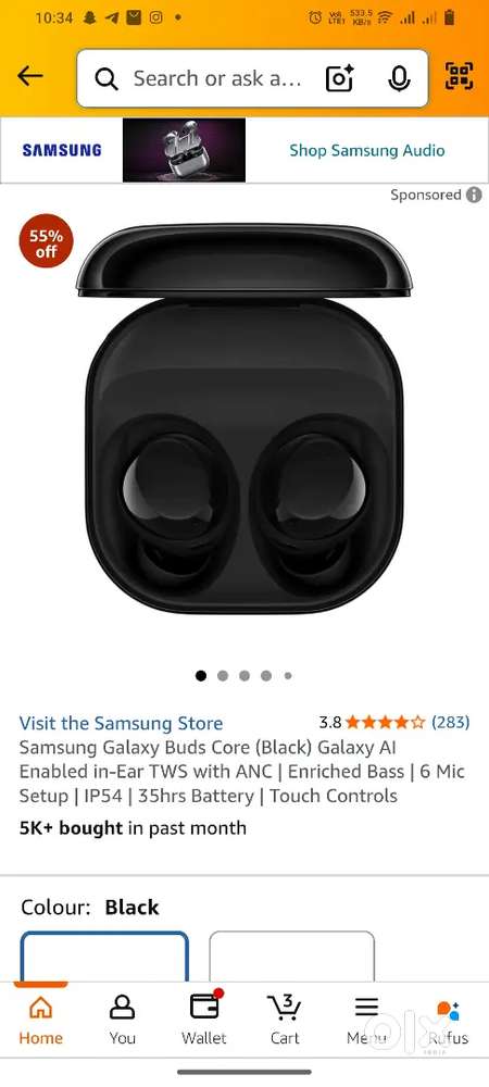 Samsung buds core handphone