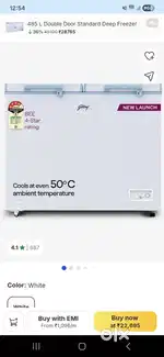 Deep freezer brand new
