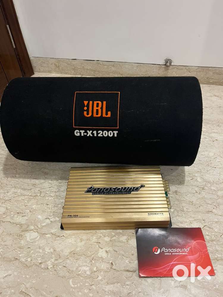 Amplifier and jbl Bass tube
