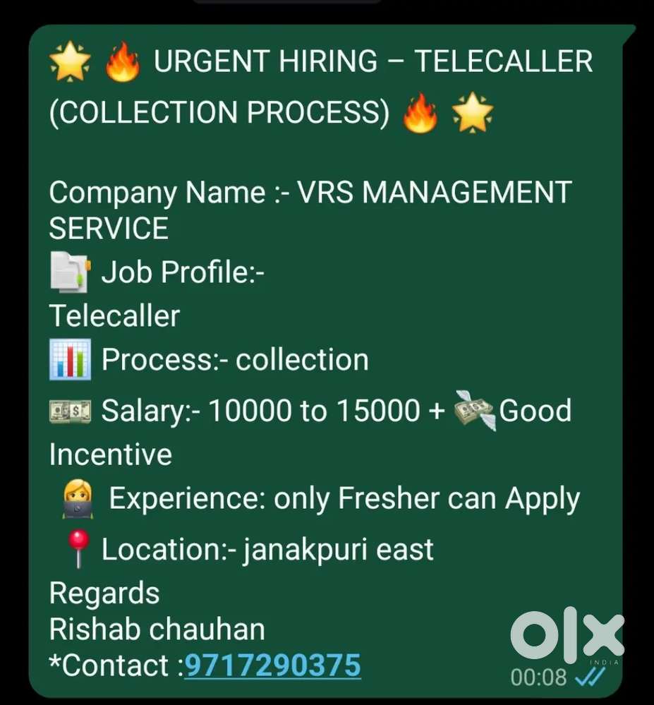 Telecaller job