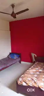 2nd  floor single room attached furnished 2 bachaelor gandhinagar