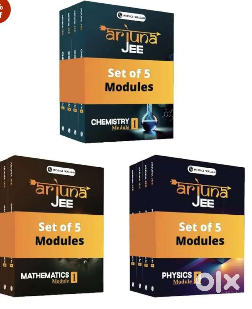Arjuna jee class 11th modules (Physics , chemistry and mathematics).