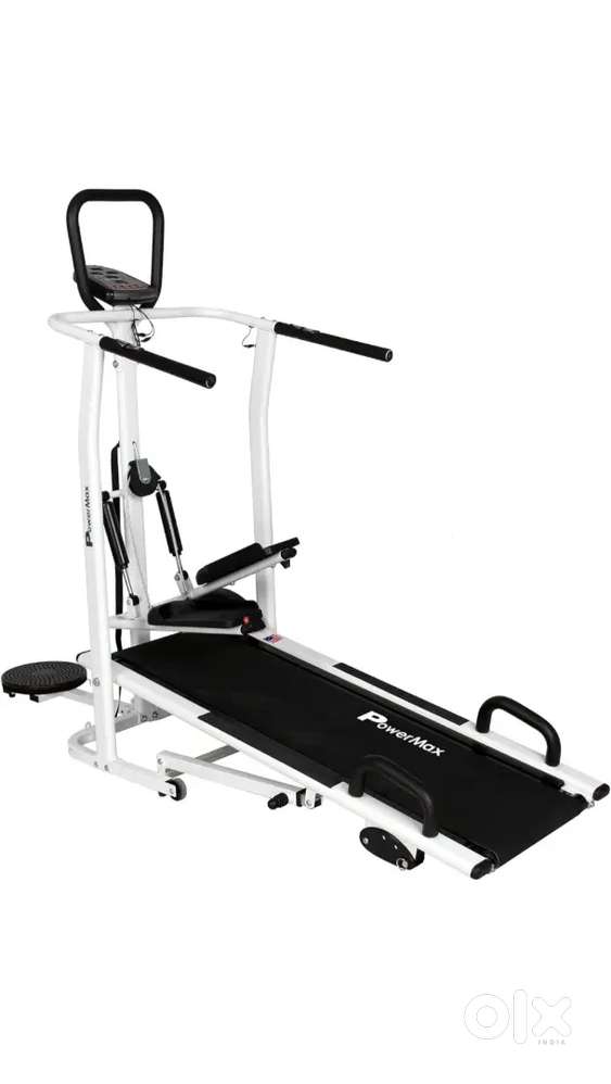 Treadmill with live heart beat moniter