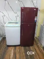 Lg 240ltrs flower refrigerator & samsung daimond drum washing machine*