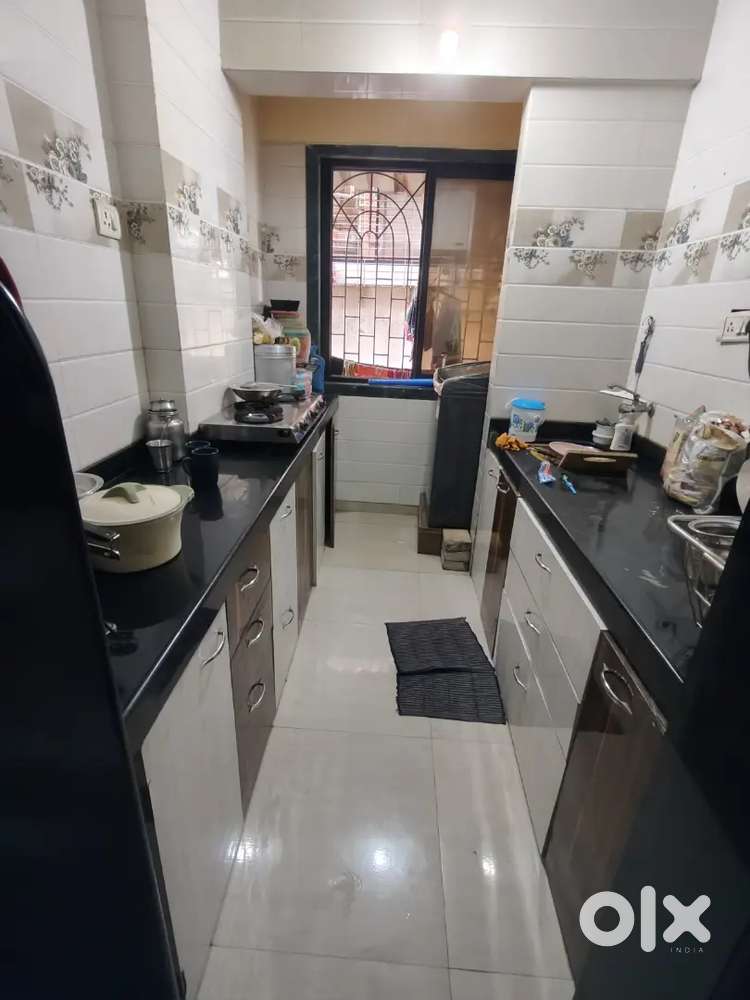 For ALL family with Modular kitchen 1bhk flat availabl on Rent in ULWE