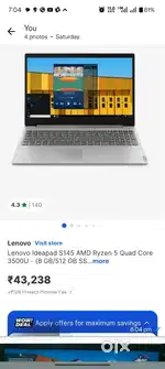 Lenovo IdeaPad laptop 2 years old , hardly used