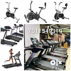 all gym equipment Exercise cycle and cross trainer treadmill