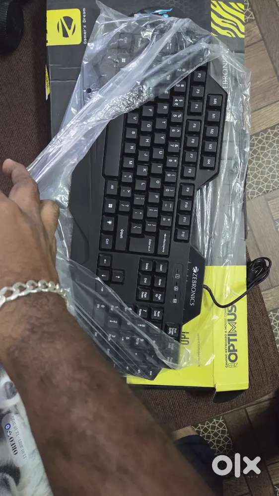 Zebronics brand new key boad, RGB light one day old, only keyboad