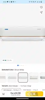 Blue star inverter,3 Star one year old AC