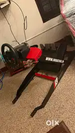 Logitech Steering with Sim racing Cockpit