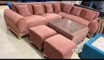 Budhwar offer- New Sofa set 8499, L shape 16540/- Emi also available