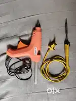 Soldering iron and glue gun combo