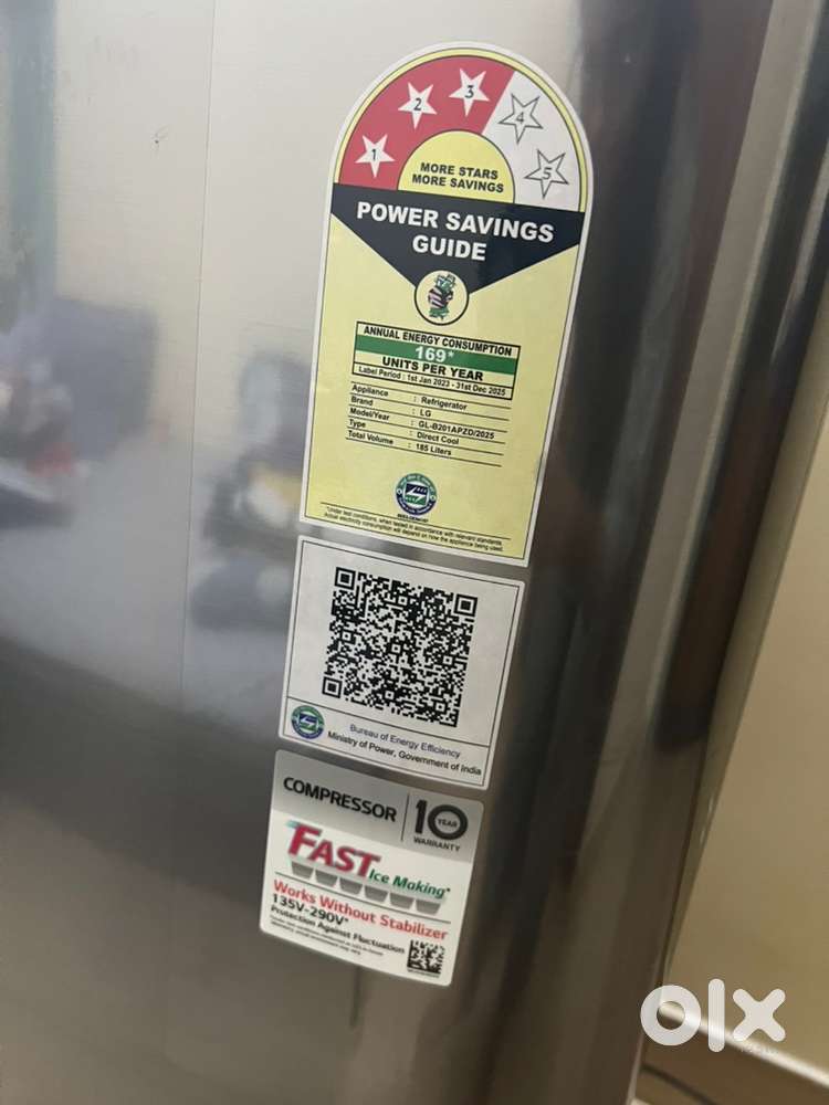 LG 3 star Single Door Refrigerator