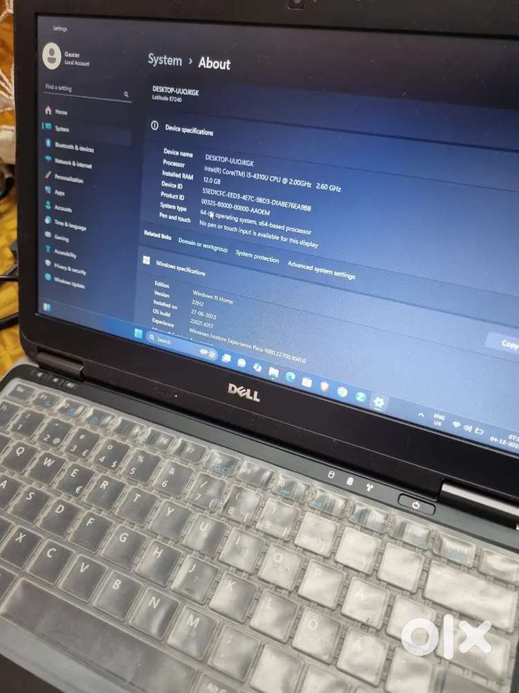 Dell E7240 256gb SSD 8GB RAM
