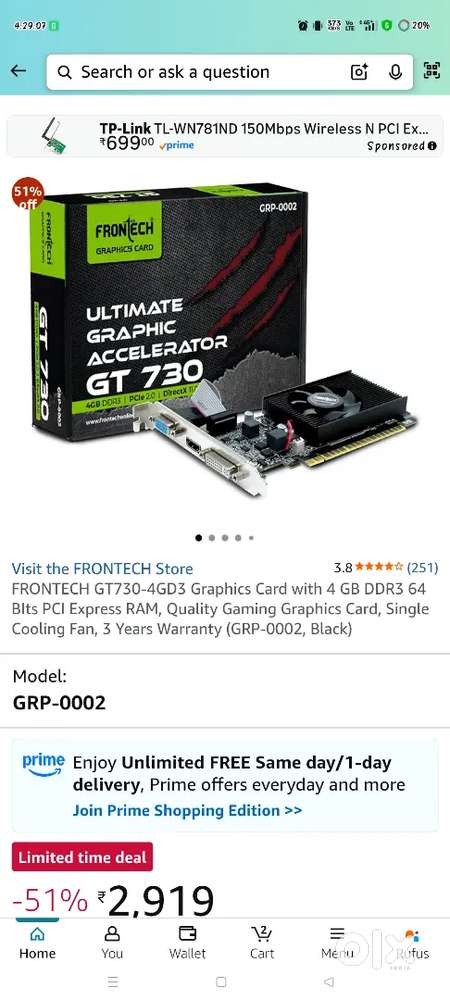 Gt 730 ddr3 4gb ram