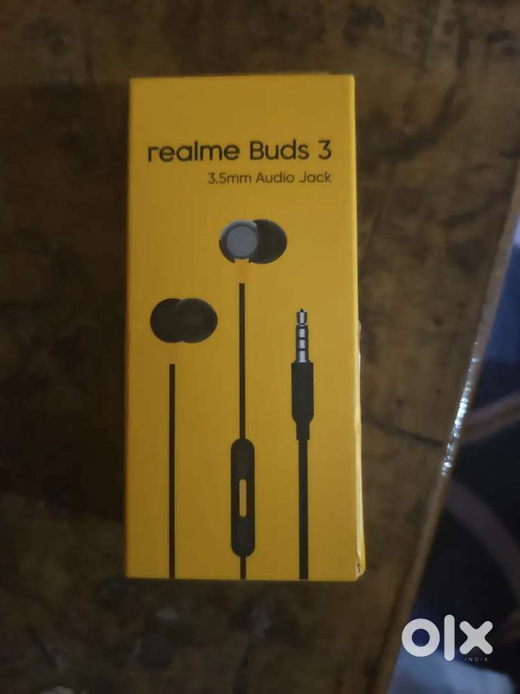 Realme buds 3 original 3.5mm , seal pack 900rs bill
