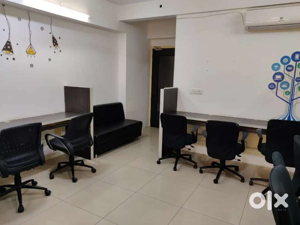 583 Sq ft Fully Furnished Office Available For Rent In Corporate Road.