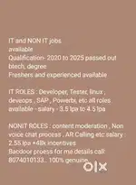 IT JOBS available