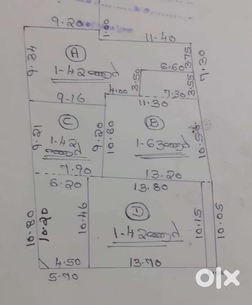 Road side 18 cent plot for sale