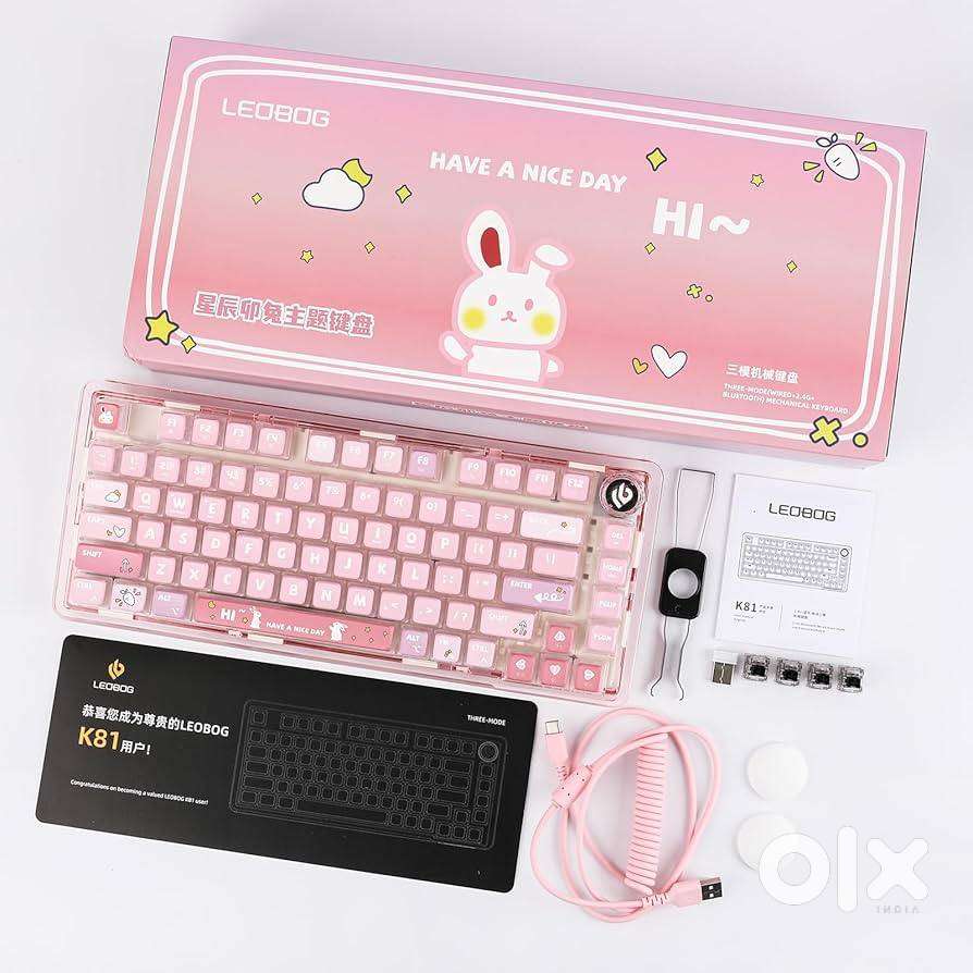 LEOBOG K81 PINK Mechanical Keyboard