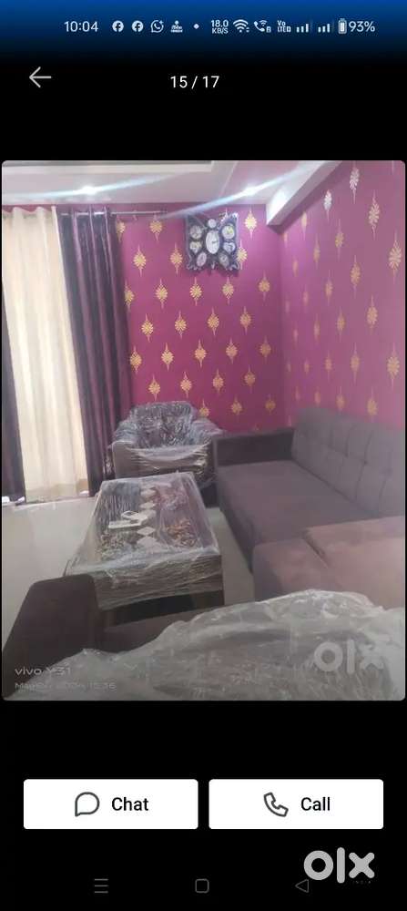 2bhk furnished flat High rise building malviya nagar