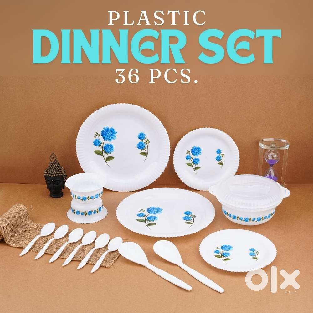 36 pcs dinner set plastic material