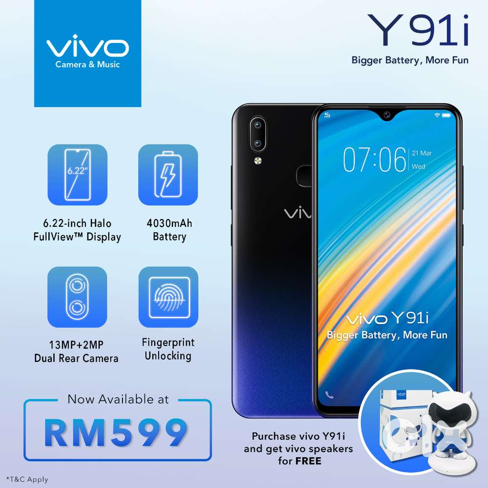 Vivo y-91 (I) (3gb ram and 32 gb internal memory) urgent sale new type