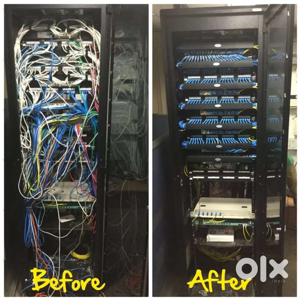 Professional Network Rack Redressing & Cable Management