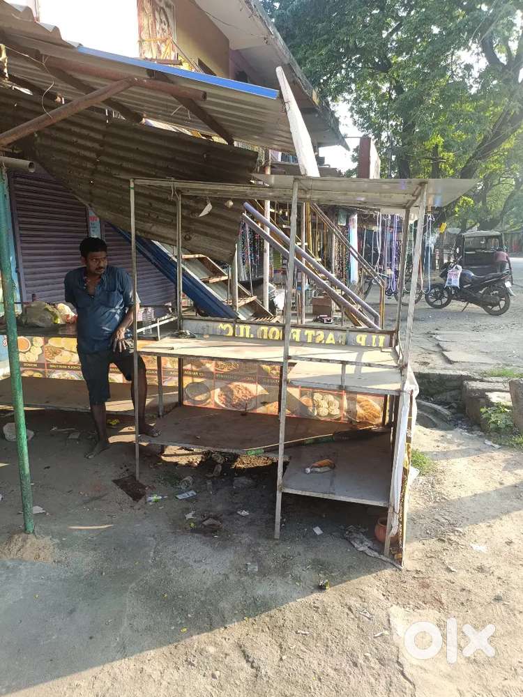 2table counter for shop +dosa Bhatti+crockery+big tawa
