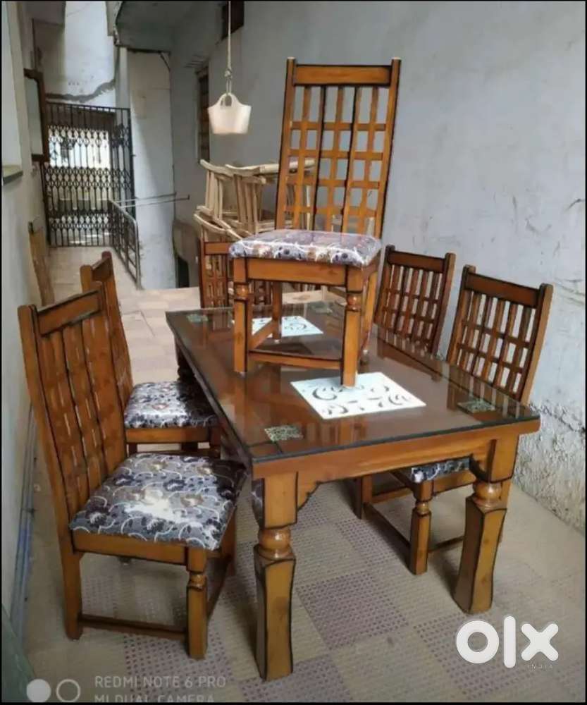 6 CHAIRS DINING TABLE AVAILABLE IN STARF FURNITURE