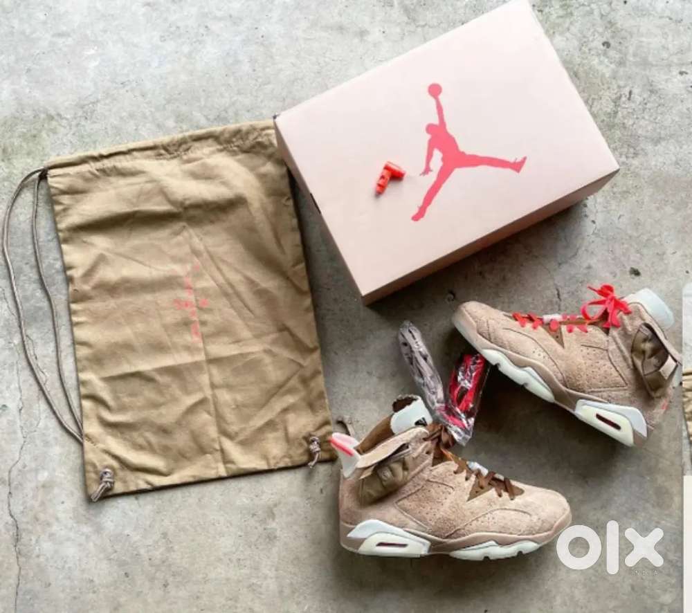 Air Jordan 6 x Travis Scott British Khaki ( Glows In Dark )