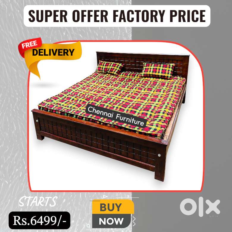 Wooden Cot Sale New Single Double Queen Size Bed #6kKJ54