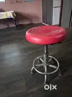 3 Chairs with one revolving stool
