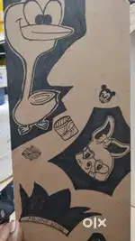 SKETCH ART ON CARDBOARD