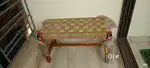 One Week old Wooden and bamboo bench