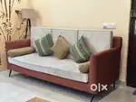 Stylish 3-Seater Sofa + Modern Center Table | Excellent Condition