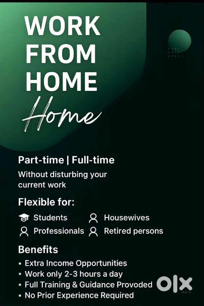 Online work from home students/house wife/job person