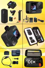 Go Pro 9 Action Camera & All Accessories for Urgent Sale